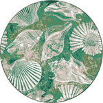Seaside Flora Seafoam Rug - 8 Ft. Round