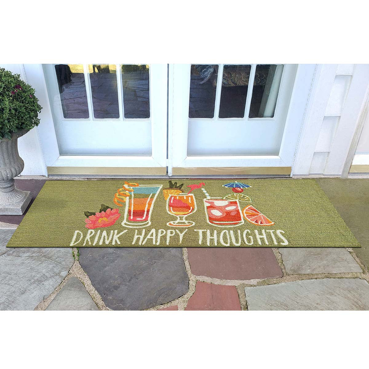 Delightful Drinks Indoor/Outdoor Rug - 2 x 5 - OUT OF STOCK UNTIL 09/11/2026