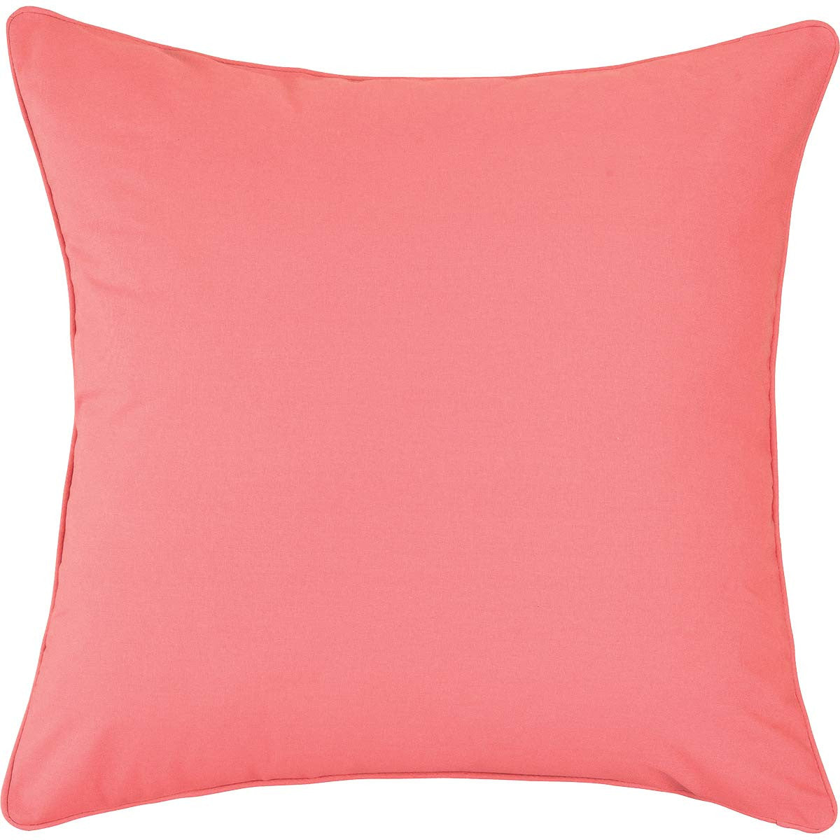 Coral Pink Euro Sham