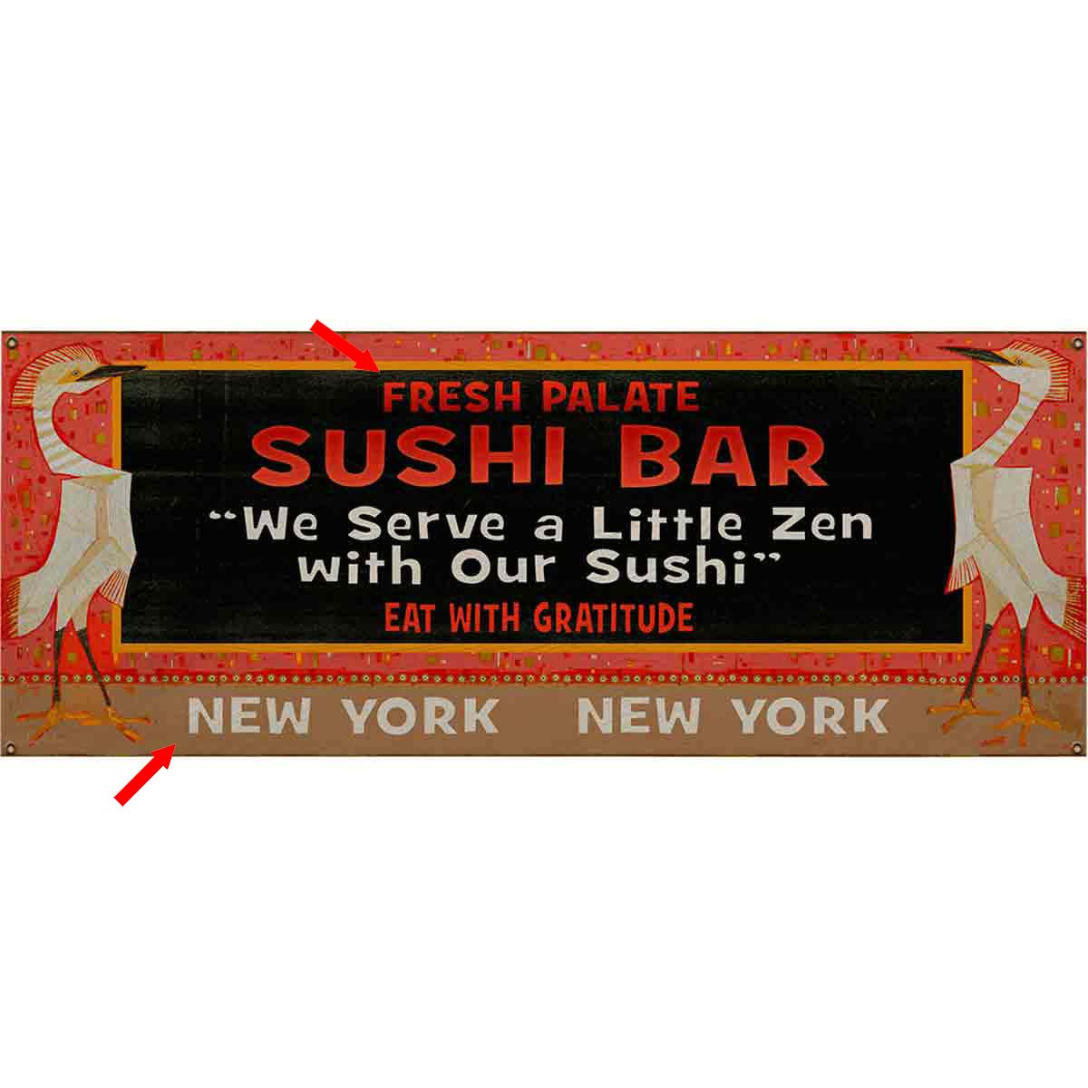 Fresh Palate Sushi Personalized Wall Art