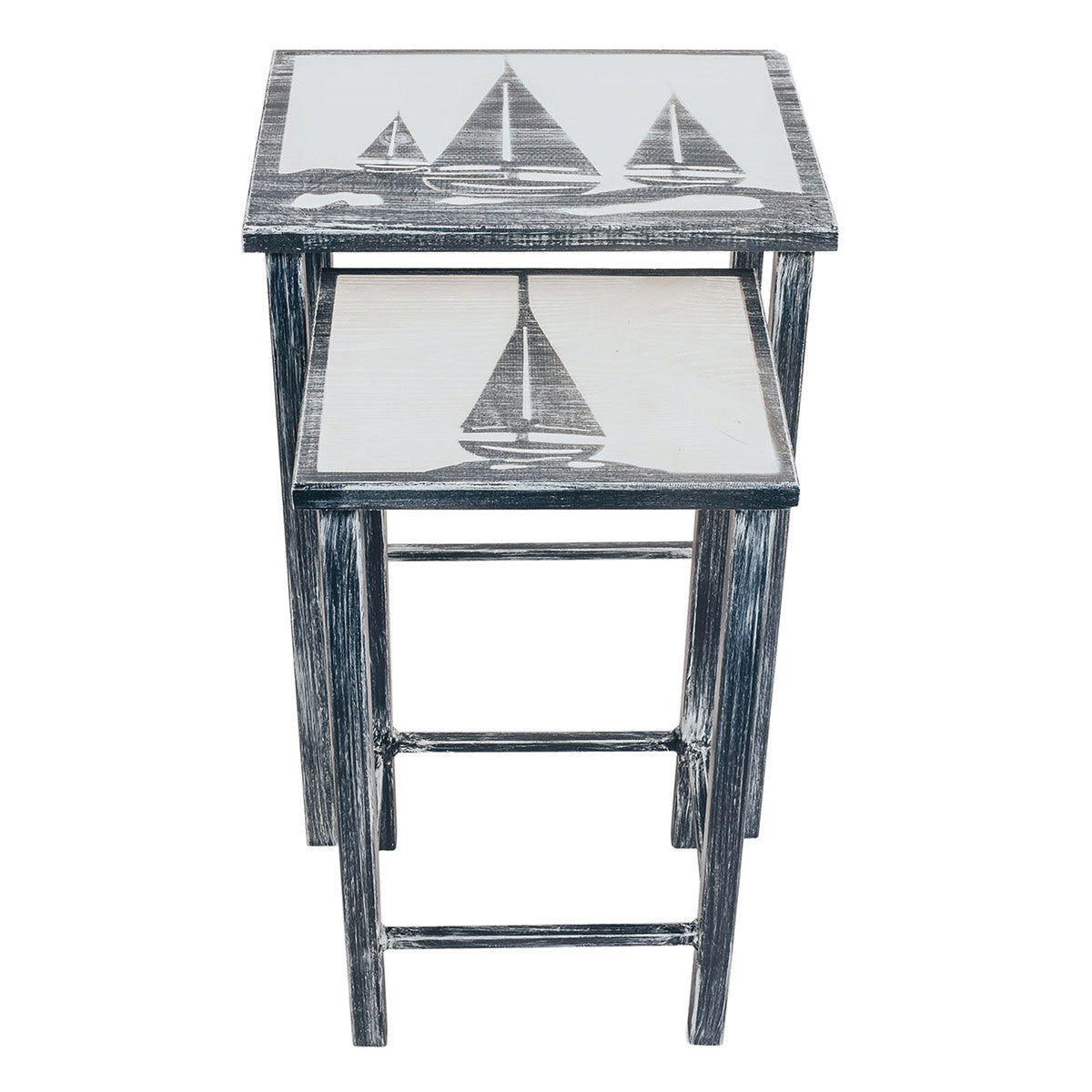 Weathered Navy Regata Nesting Tables