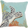 Coral Turtle Accent Pillow - OVERSTOCK