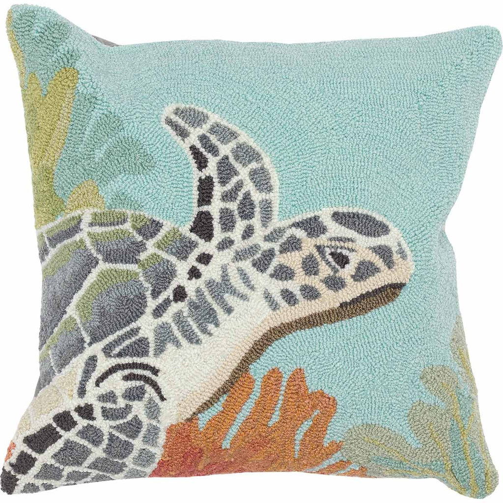 Coral Turtle Accent Pillow - OVERSTOCK