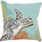 Coral Turtle Accent Pillow - OVERSTOCK