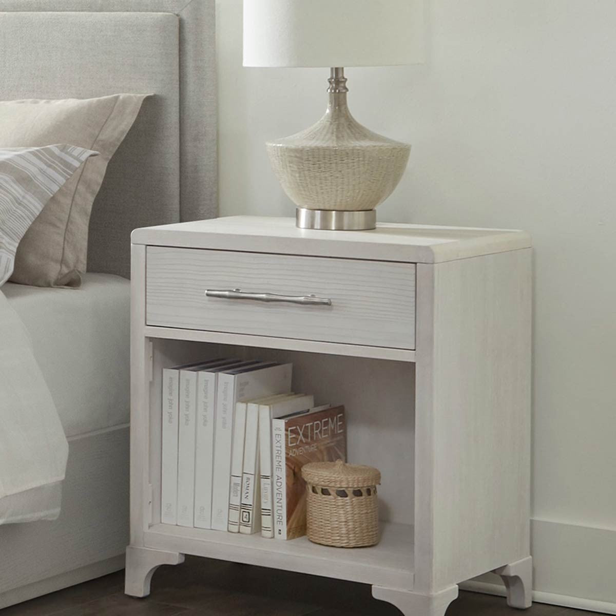 Amalfi 1 Drawer Nightstand with USB - OUT OF STOCK UNTIL 09/18/2026