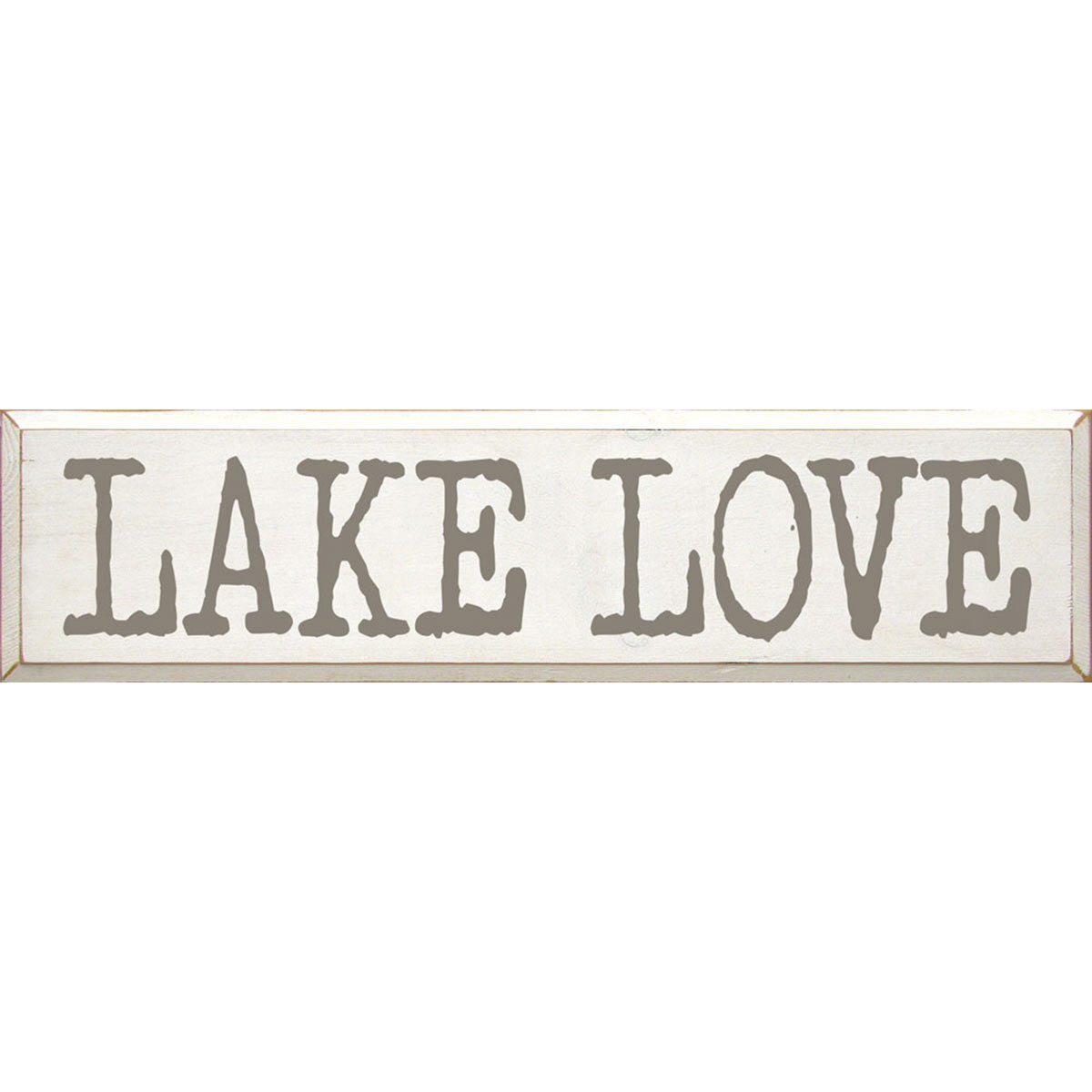 Lake Love Wood Sign