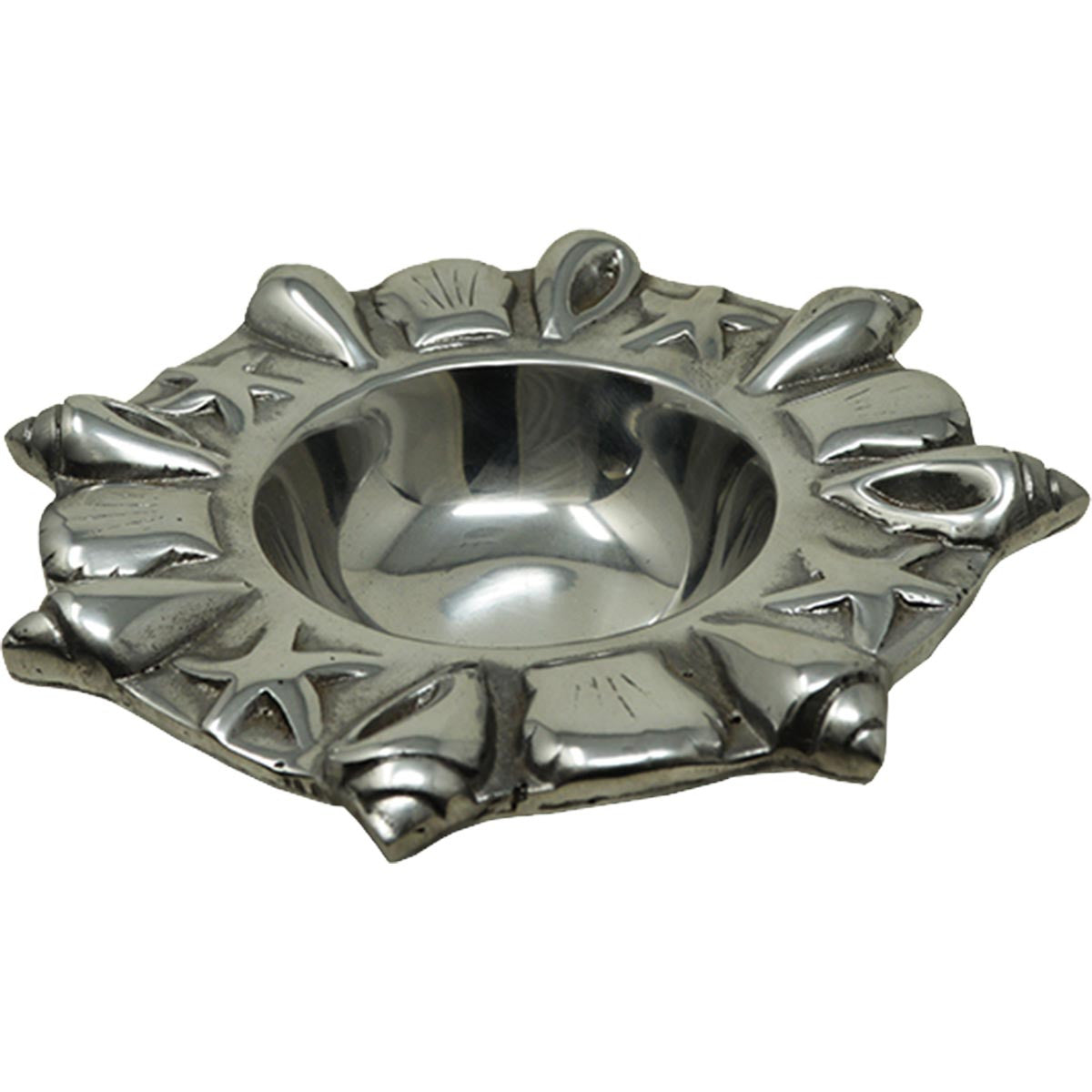 Pewter Seashells Serving Bowl