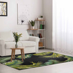 Paia Palms Black Indoor/Outdoor Rug - 7 x 9