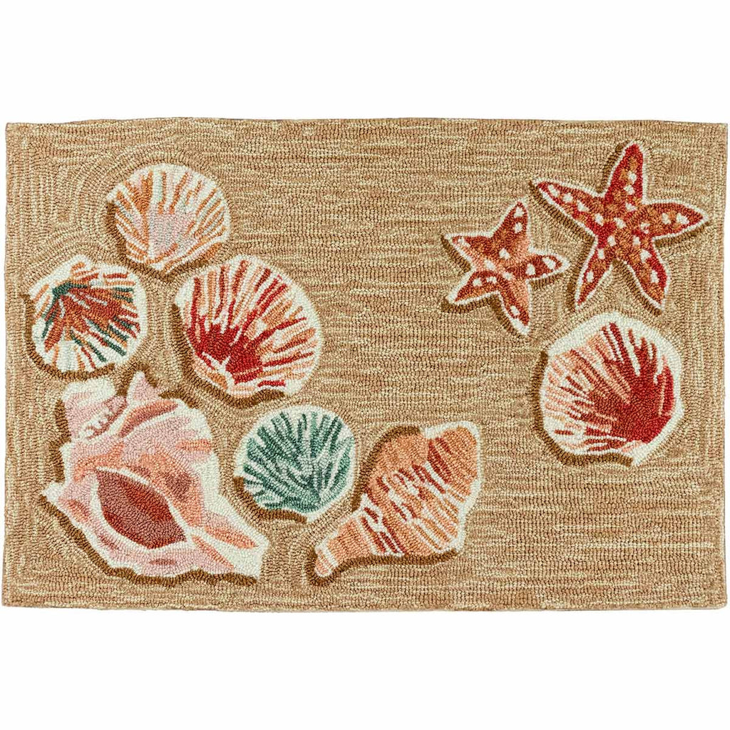 Beach Shells Sand Indoor/Outdoor Rug - 3 x 4 - OUT OF STOCK UNTIL 10/12/2026