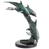 Wave Riding Dolphins Table Statuary