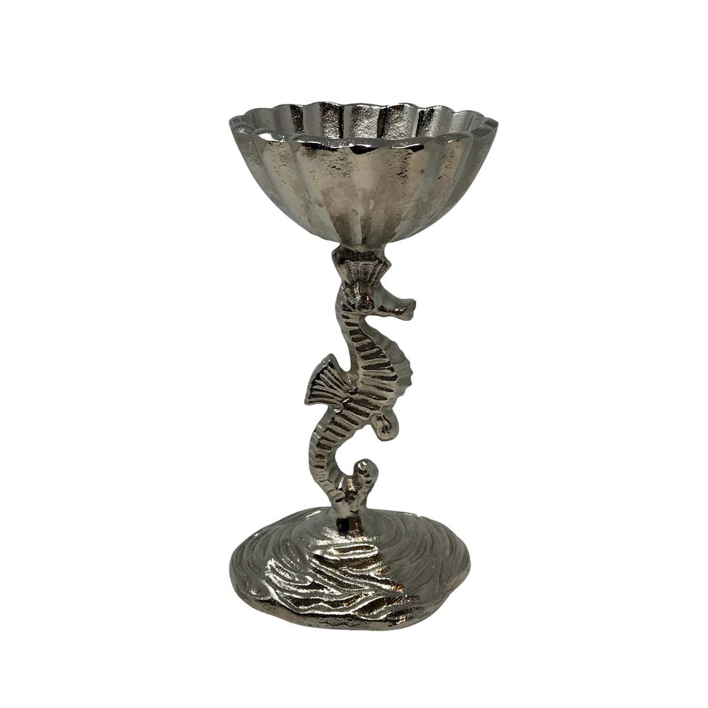 Lone Seahorse Pedestal Bowl