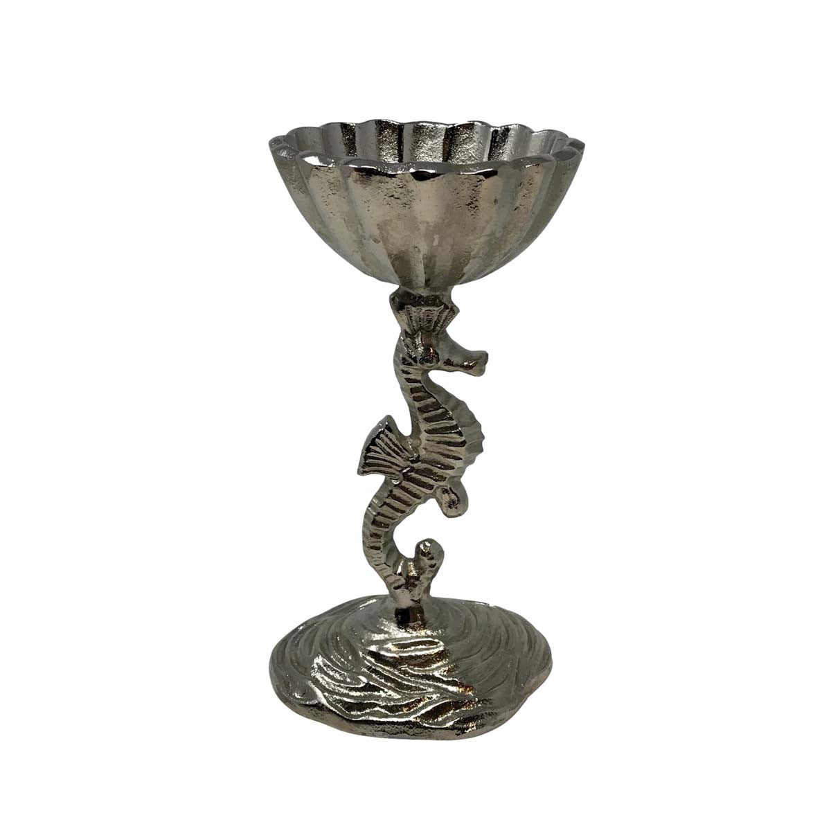 Lone Seahorse Pedestal Bowl