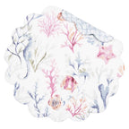 Coral Waters Round Placemats - Set of 6