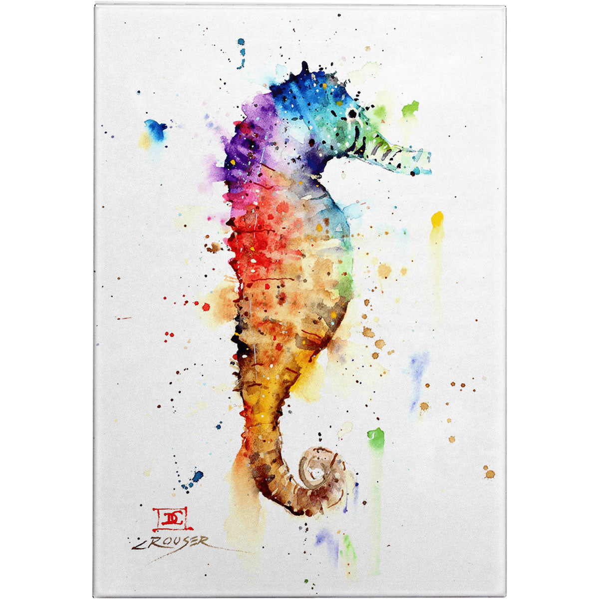 Seahorse Metal Box Wall Art