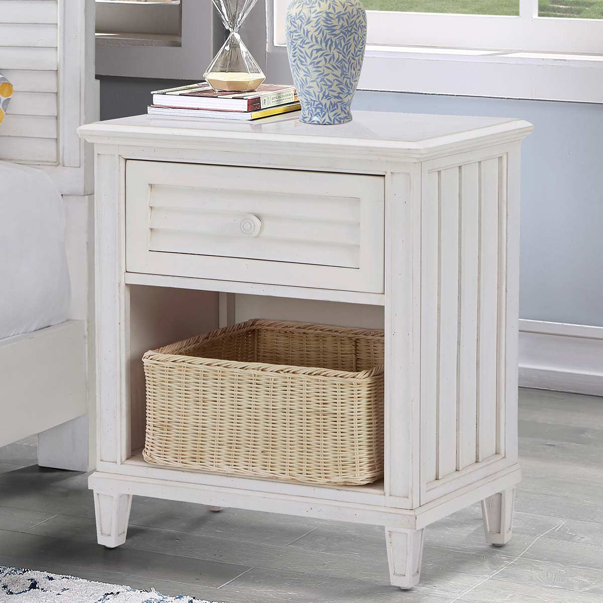 Coast 1 Drawer Nighstand with Basket - OUT OF STOCK UNTIL 08/04/2026
