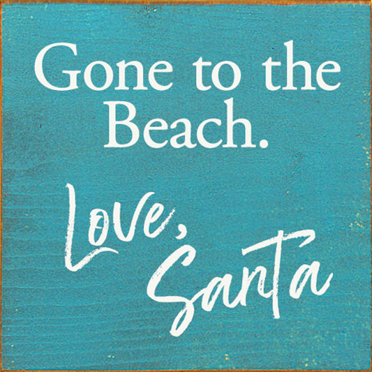 Love Santa Wood Sign