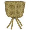 Tropical Noir Basketweave Chair Pads - Set of 4