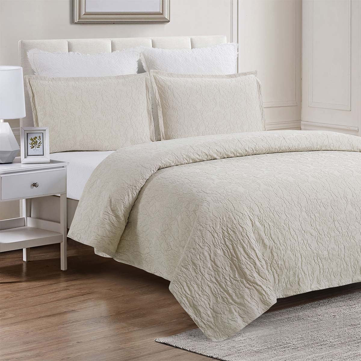 Seagrass Pebble Coverlet Set - Queen
