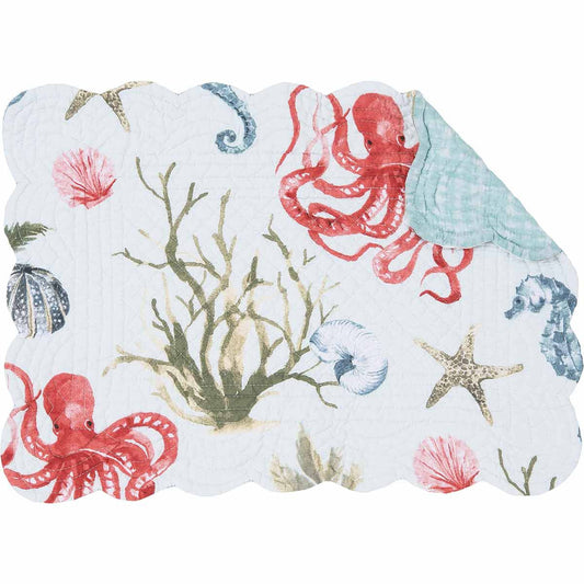 Octopus Adventure Reversible Placemats - Set of 6