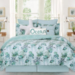 Aqua Bay Quilt Bed Set - Full/Queen
