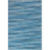 Pacific Stripes Blue Indoor/Outdoor Rug - 8 x 10