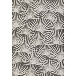 Queen Palm Gray Indoor/Outdoor Rug - 5 x 8
