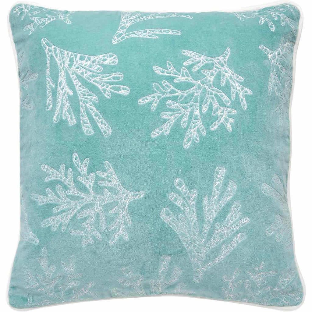 Velvet Coral Accent Pillow
