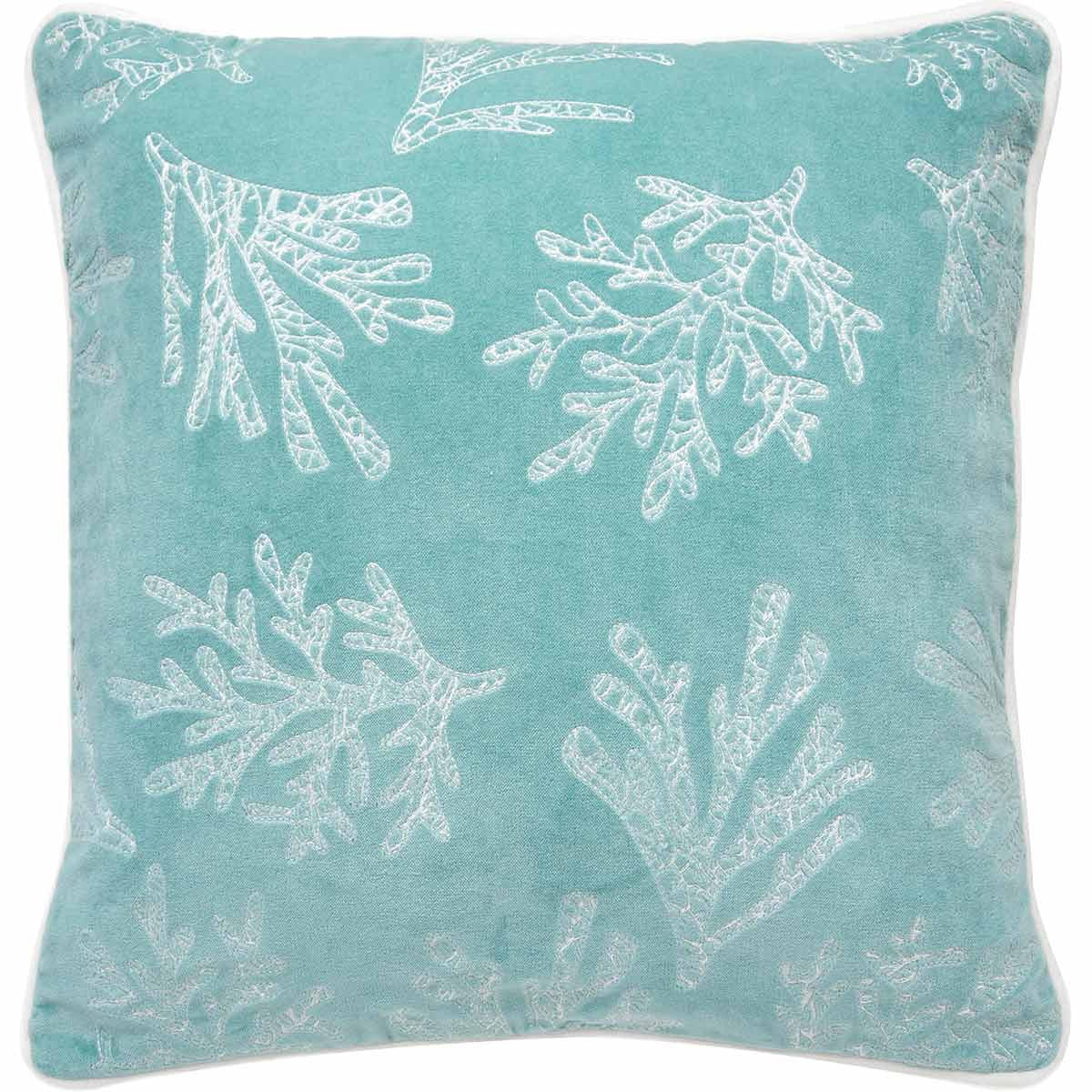 Velvet Coral Accent Pillow