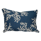 Coral Crossings Indoor/Outdoor Pillow - Navy