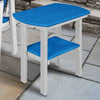 Bayside Oval End Table - Blue & White - OUT OF STOCK UNTIL 07/08/2026