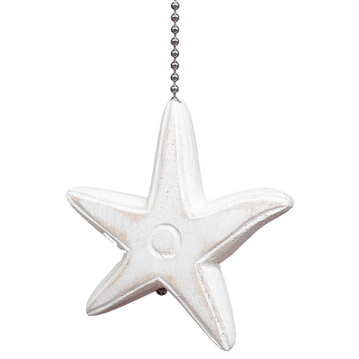White Starfish Fan Pull