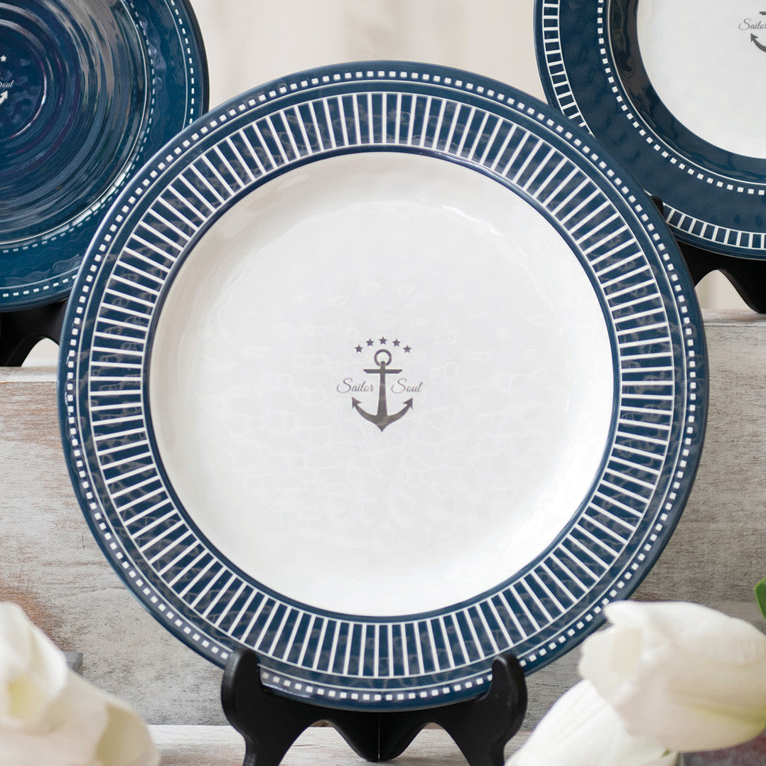 Anchor Cobalt Dinner Plate - Set of 6