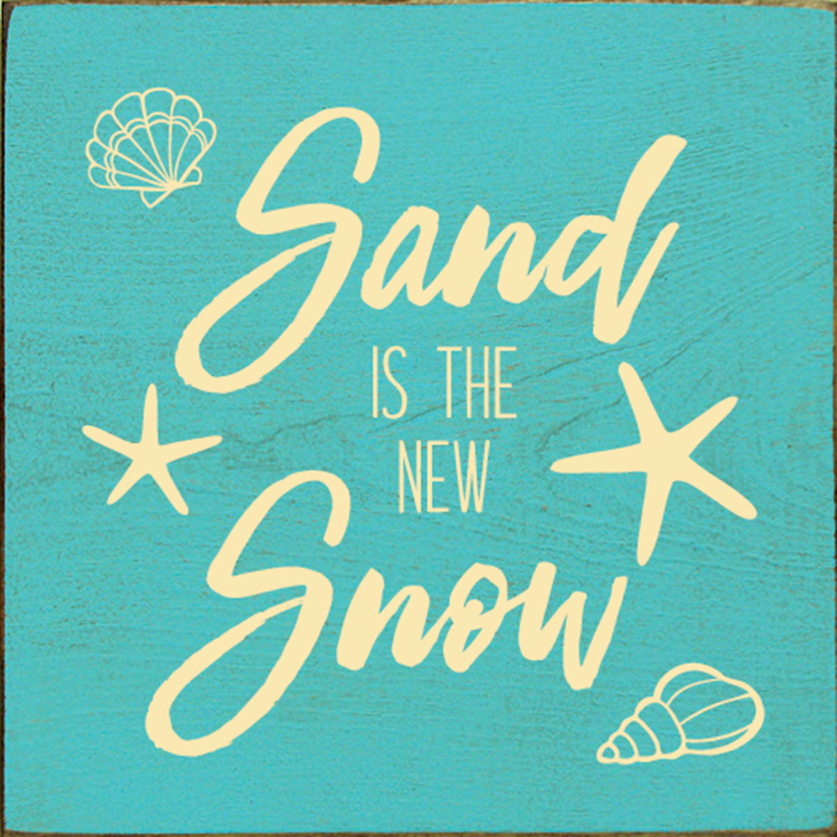 New Snow Wood Sign