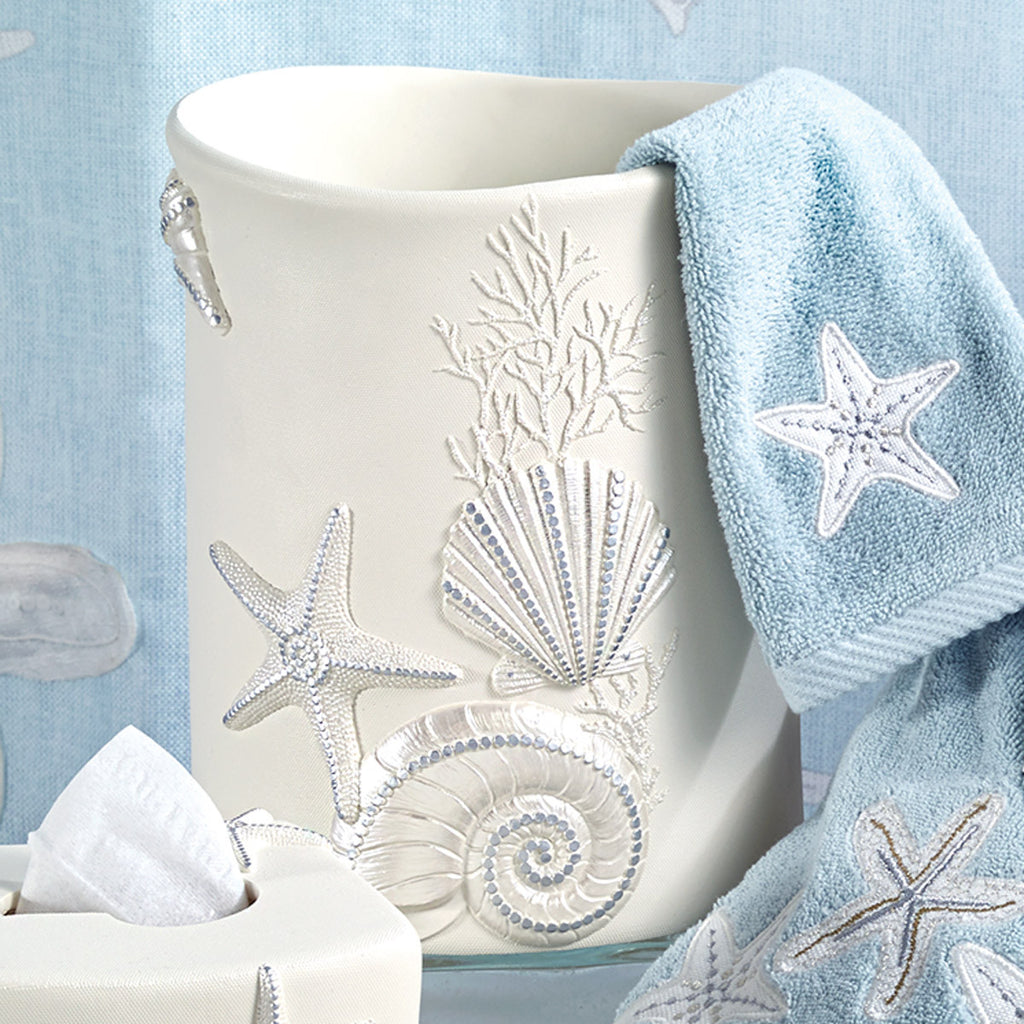 Bayside Seashells Waste Basket