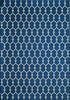 Baja Latticework Navy Rug - 5 x 8
