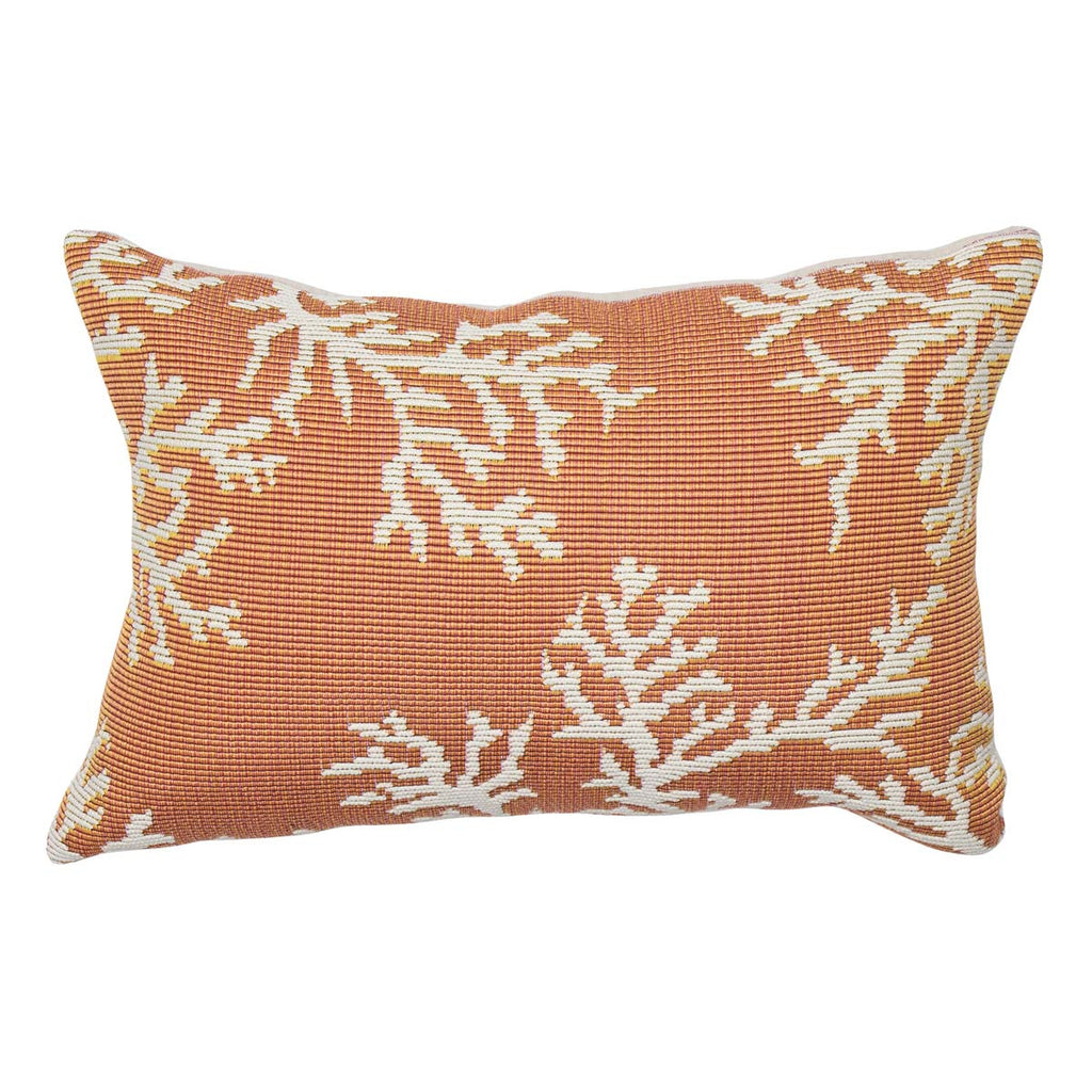 Coral Crossings Indoor/Outdoor Pillow - Orange