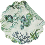 Emerald Waters Round Placemats - Set of 6