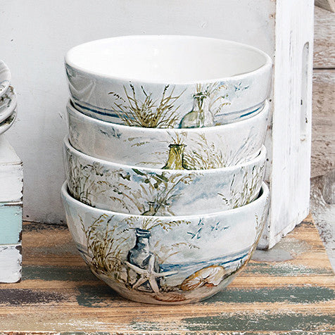 Seaside Gathering Ice Cream Bowls - Set of 4