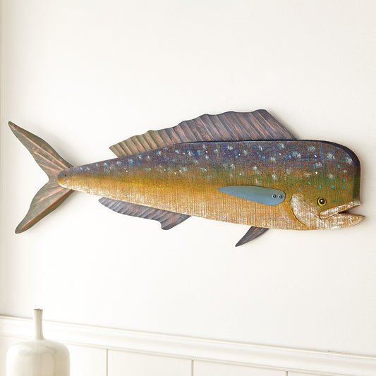 Mahi-Mahi Wood Wall Hanging - OUT OF STOCK