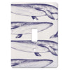 Majestic Blue Whale Single Switch Plate