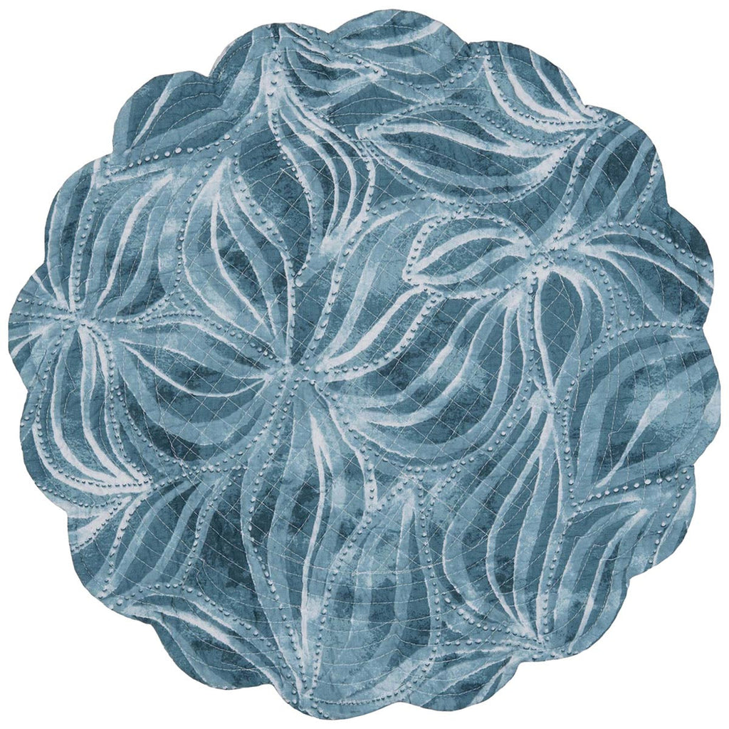 Blue Tropics Round Placemats - Set of 6