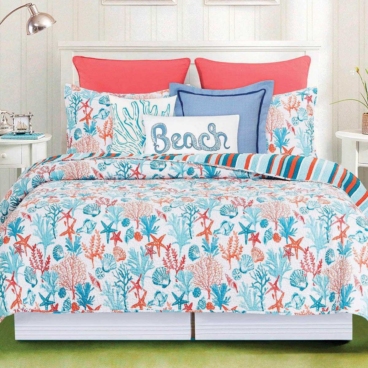Coastal Oasis Quilt Bed Set - Full/Queen- SALE - OUT OF STOCK UNTIL 07/23/2026