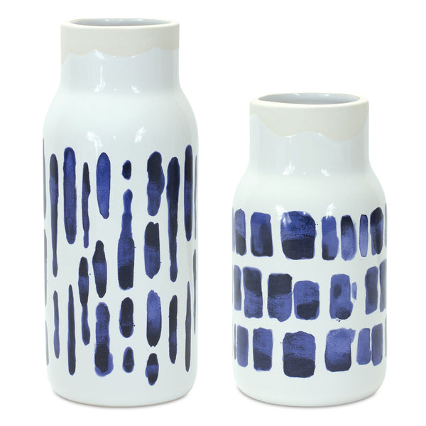 Ink Strokes Vases - Set of 2