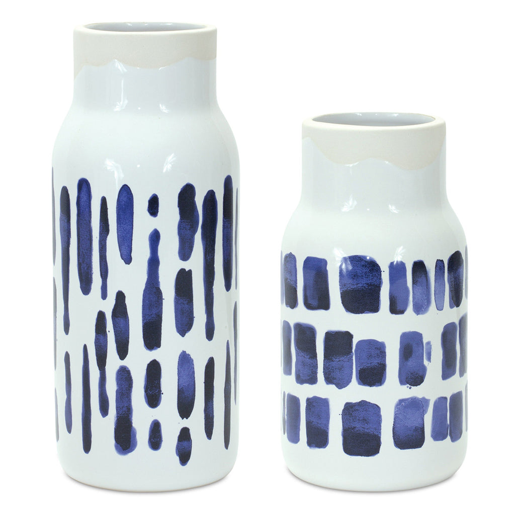 Ink Strokes Vases - Set of 2