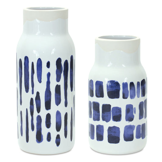 Ink Strokes Vases - Set of 2
