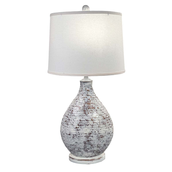 Coastal Catch Table Lamp - Ivory