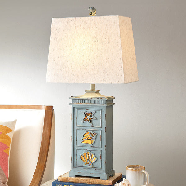 Coastal Shells Table Lamp with Nightlight