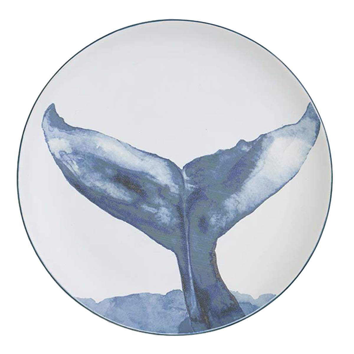 Blue Whale Tail Platter - Set of 2