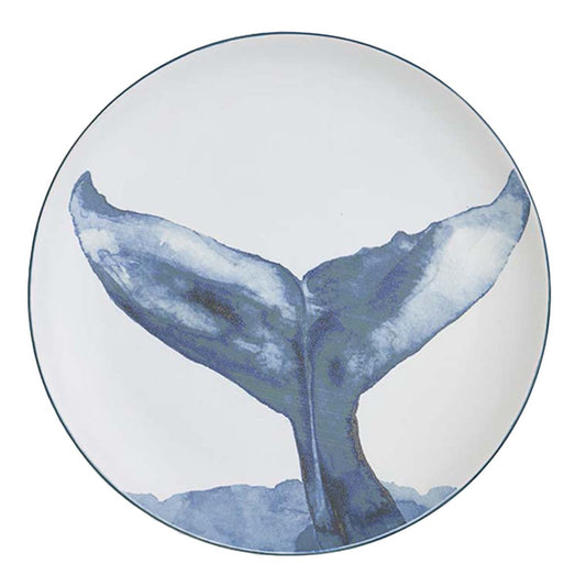 Blue Whale Tail Platter - Set of 2
