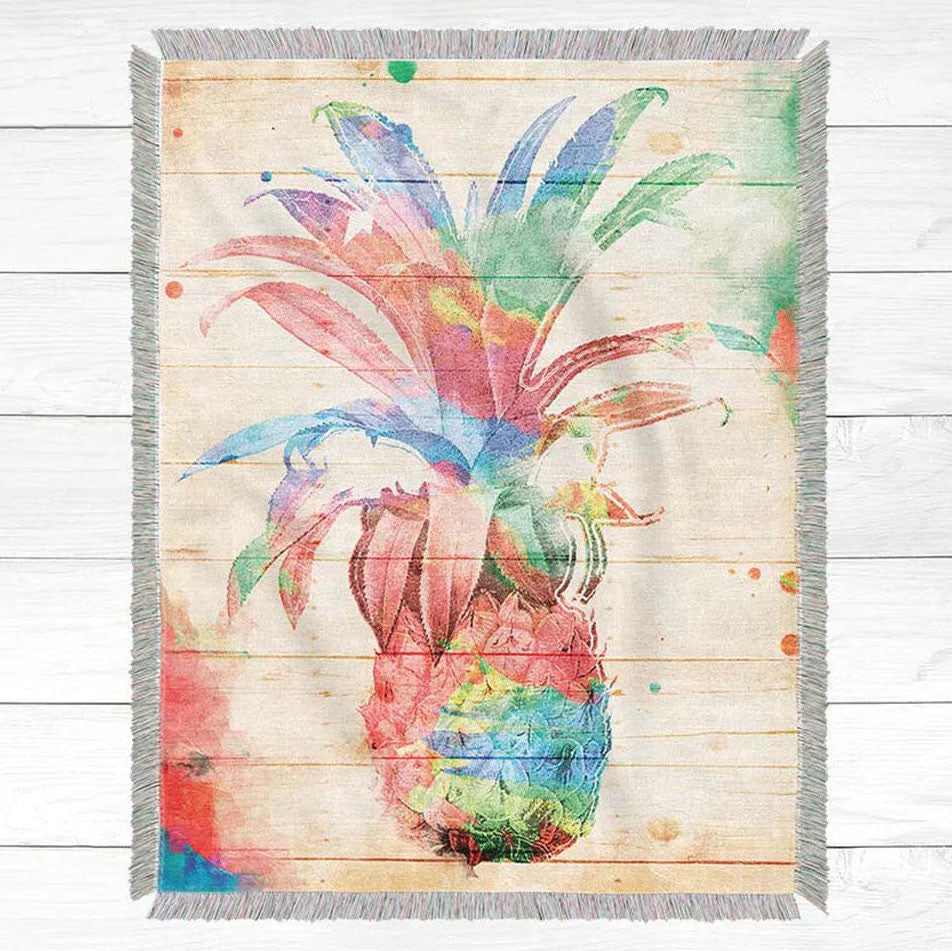 Pineapple Rainbow Throw - Large